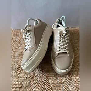 Vagabond Shoemakers Judy Platform Trainers Sneakers Nougat,Size US 10